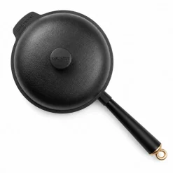 Gold traktörpanna med gjutjärnslock 25 cm, gjutjärn