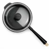 Gold traktörpanna med glaslock 25 cm, gjutjärn