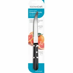 Grapefruktskniv Tandad Rostfritt Stål Svart Handtag