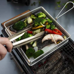 Grillkorg 20 × 20 cm, rostfritt stål
