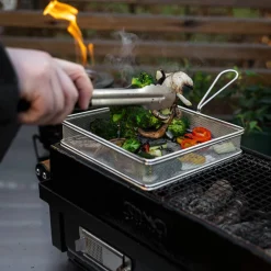 Grillkorg 20 × 20 cm, rostfritt stål