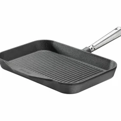 Grillpanna Gjutjärn Rektangulär 32 cmx 22 cm Stålhandtag