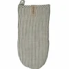 Grillvante 16 × 30 cm bredrandig, salvia/vit