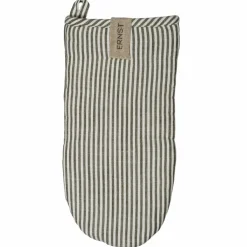 Grillvante 16 × 30 cm bredrandig, salvia/vit