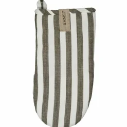 Grillvante 16 × 30 cm bredrandig, salvia/vit