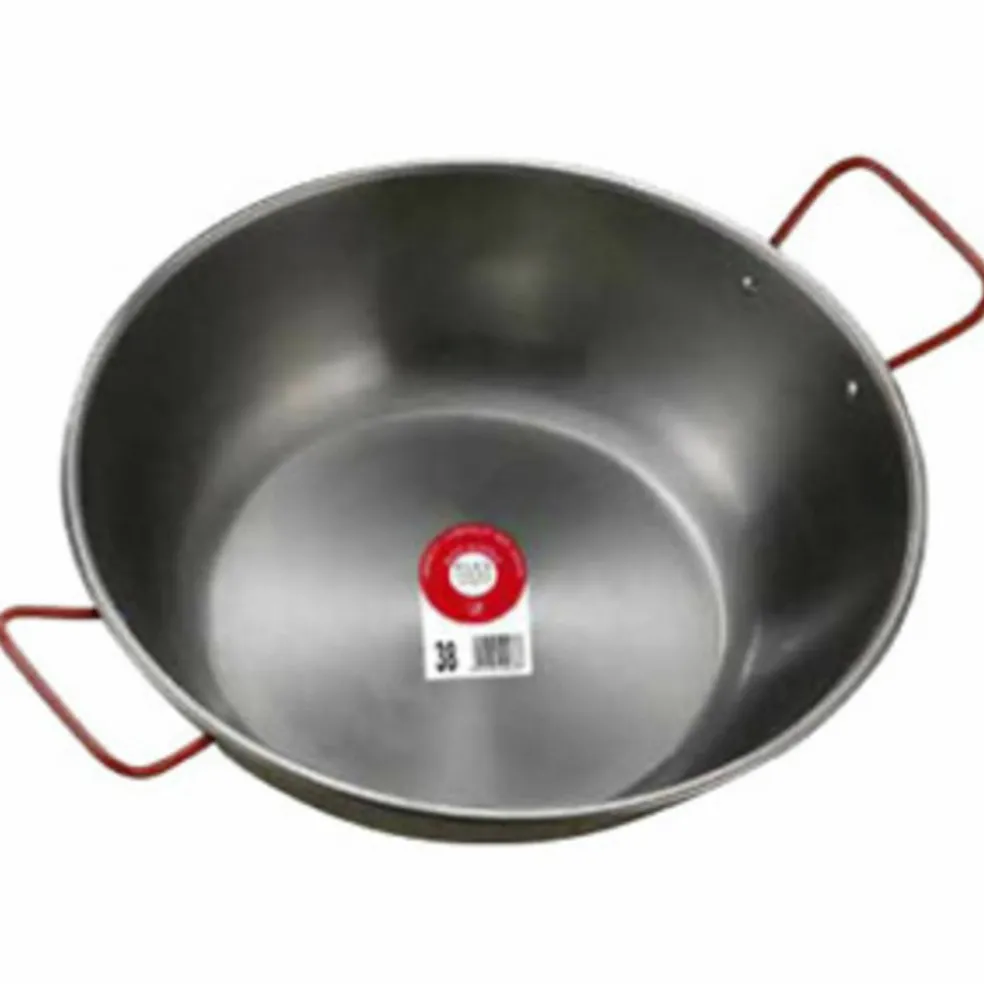 Gryta djup och vid i polerat kolstål 50 cm18 liter
