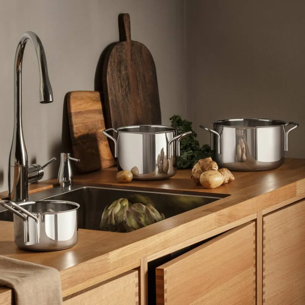 Gryta 9 liter, rostfritt stål