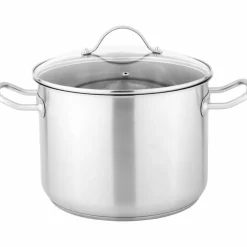 Gryta med glaslock, 10 liter