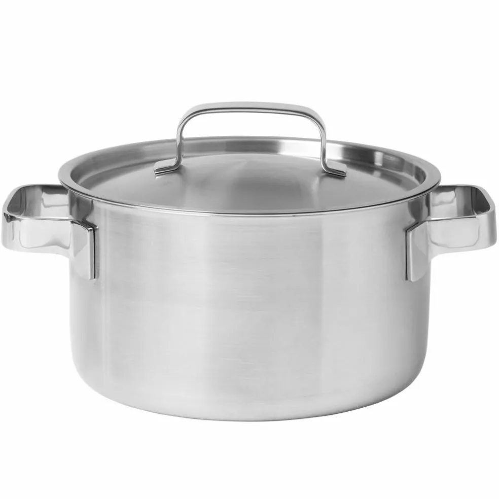 Gryta med lock 3 liter 20 cm, rostfritt stål