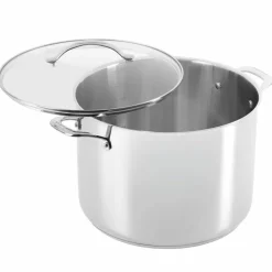 Gryta med lock 15 liter, rostfritt stål