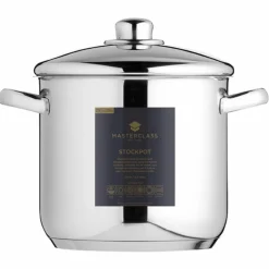 Gryta med lock 11 liter, rostfritt stål