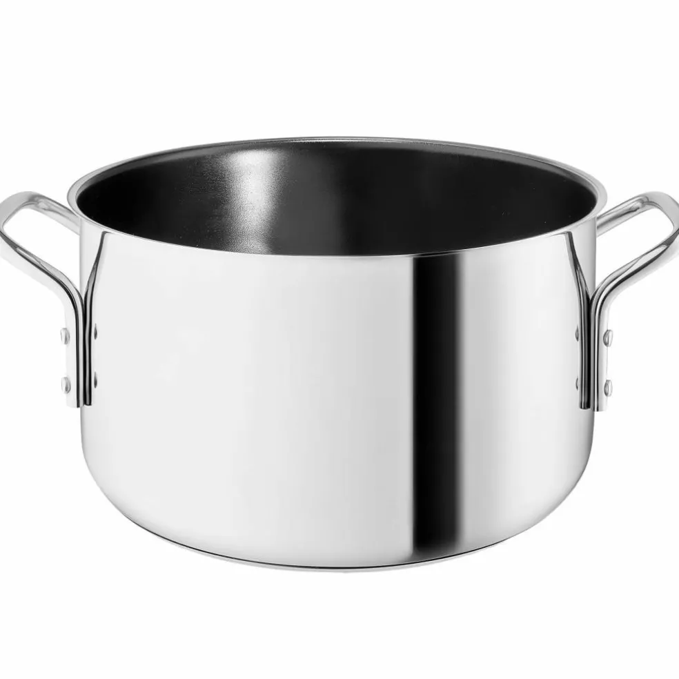 Gryta med Slip-Let®-beläggning 4,8 liter, rostfritt stål