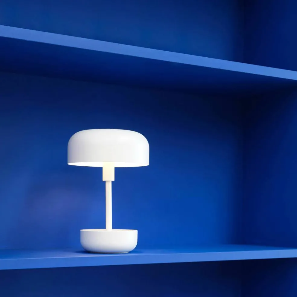 Haipot portabel LED-bordslampa, mörkröd