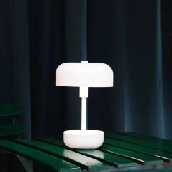 Haipot portabel LED-bordslampa, mörkröd