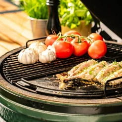 Halv vändbar grillplatta, L