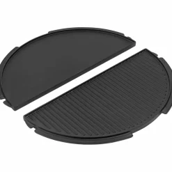 Halv vändbar grillplatta, L