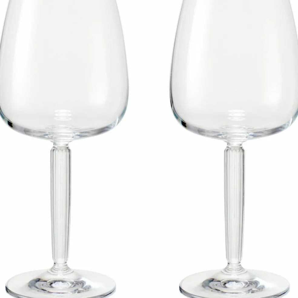Hammershøi rödvinsglas, Ø 9,5 cm, 2 st, grön