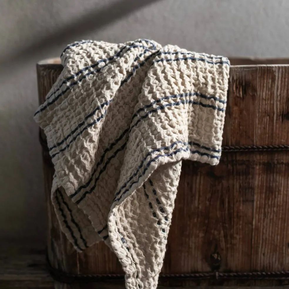 Handduk 70x50 cm, blue stripe