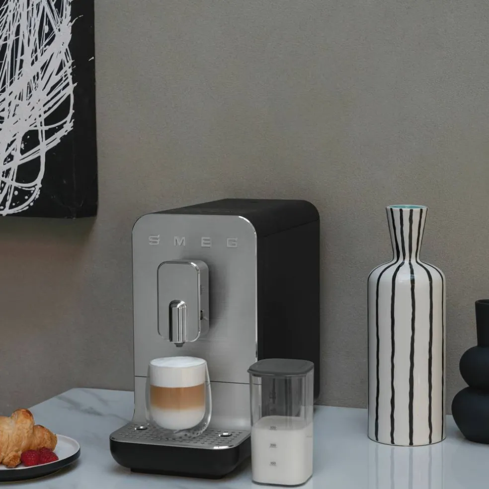 Helautomatisk espressomaskin, vit