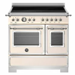 HER95I2EAVT2 Heritage induktionsspis 90 cm med 5 zoner och 2 ugnar, elfenbensvit