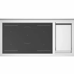 HER125I2EAVT2 Heritage induktionsspis 120 cm med 5 zoner, elektriskt stekbord och 2 ugnar, elfenbensvit