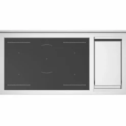 HER125I2EAVT2 Heritage induktionsspis 120 cm med 5 zoner, elektriskt stekbord och 2 ugnar, elfenbensvit