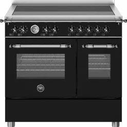 HER95I2ENEC Heritage induktionsspis med dubbelugn 90 cm 5 zoner, mattsvart