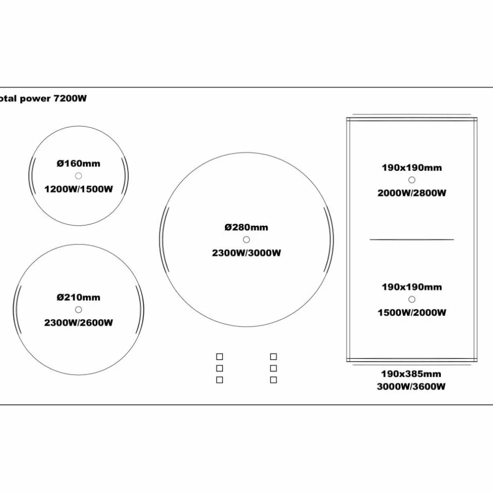 HER105I2ENET2 Heritage induktionsspis 100 cm med 5 zoner och 3 ugnar, mattsvart