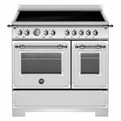 HER95I2EXC2 Heritage induktionsspis utan dekorram 90 cm med 5 zoner och 2 ugnar, rostfritt stål