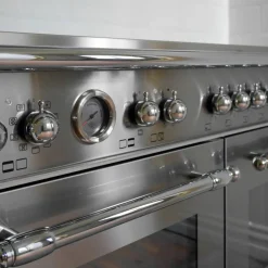 HER95I2EXT2 Heritage induktionsspis 90 cm med 5 zoner och 2 ugnar, rostfritt stål