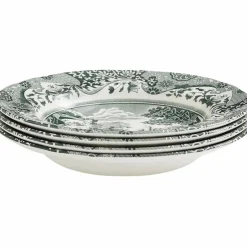 Heritage Green Italian djup tallrik 23 cm, grön/vit