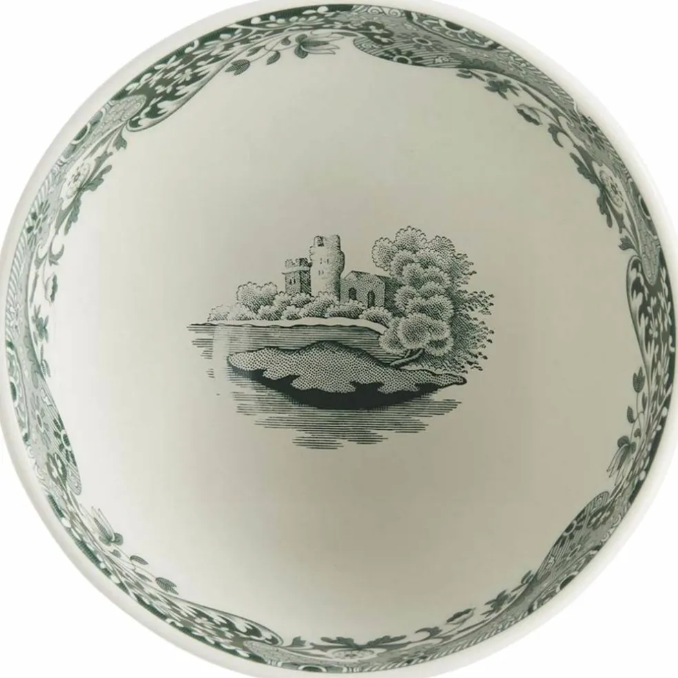 Heritage Green Italian skål 15 cm, grön/vit
