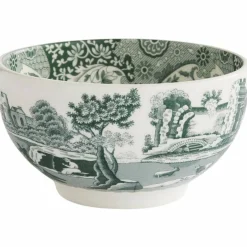Heritage Green Italian skål 11 cm, grön/vit