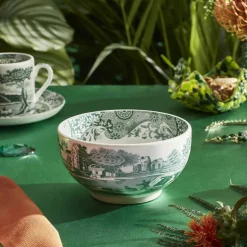 Heritage Green Italian skål 11 cm, grön/vit