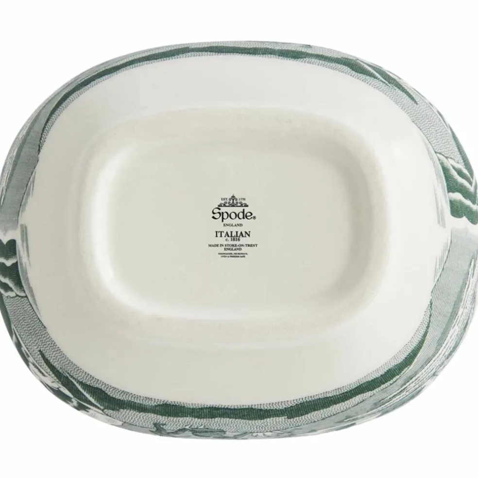 Heritage Green Italian sockerskål med lock 25 cl, grön/vit