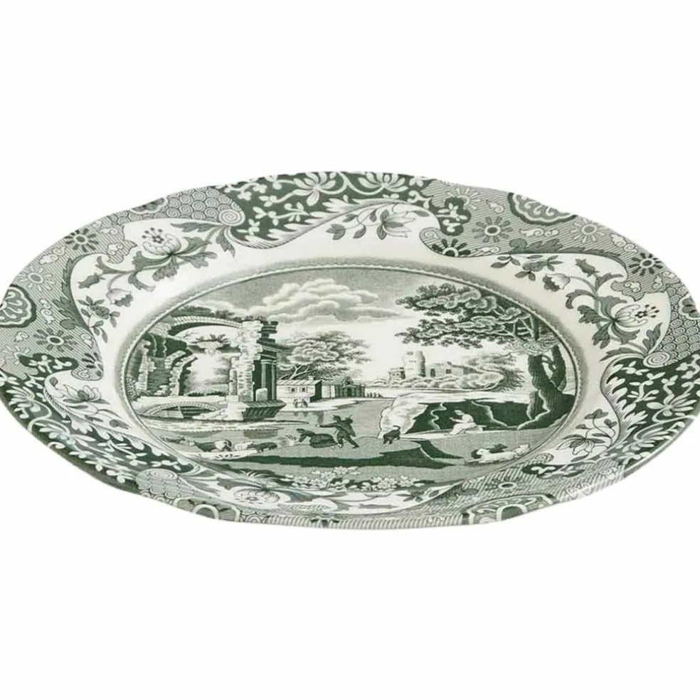 Heritage Green Italian tallrik 20 cm, grön/vit