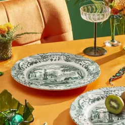 Heritage Green Italian tallrik 20 cm, grön/vit