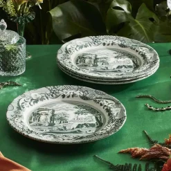 Heritage Green Italian tallrik 27 cm, grön/vit