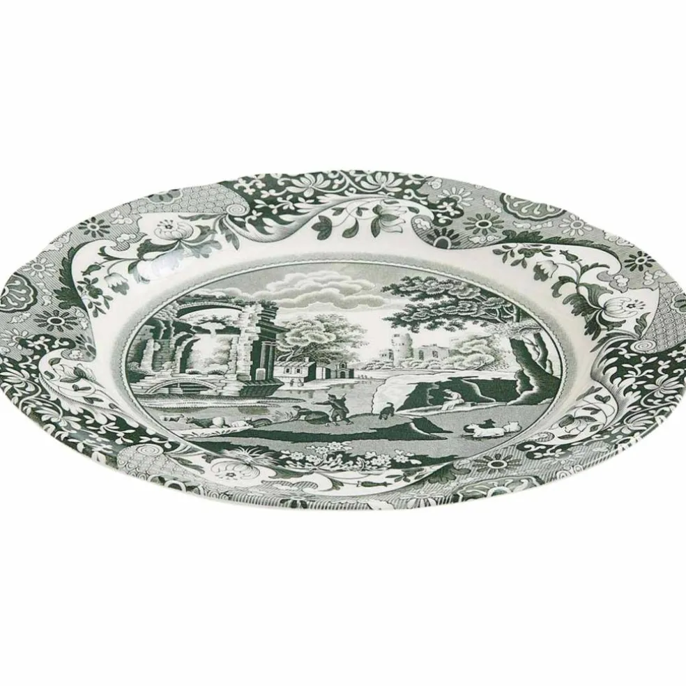 Heritage Green Italian tallrik 27 cm, grön/vit
