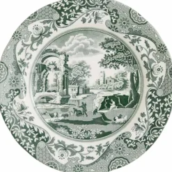 Heritage Green Italian tallrik 27 cm, grön/vit