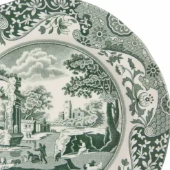 Heritage Green Italian tallrik 27 cm, grön/vit