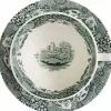 Heritage Green Italian tekopp + fat 20 cl, grön/vit