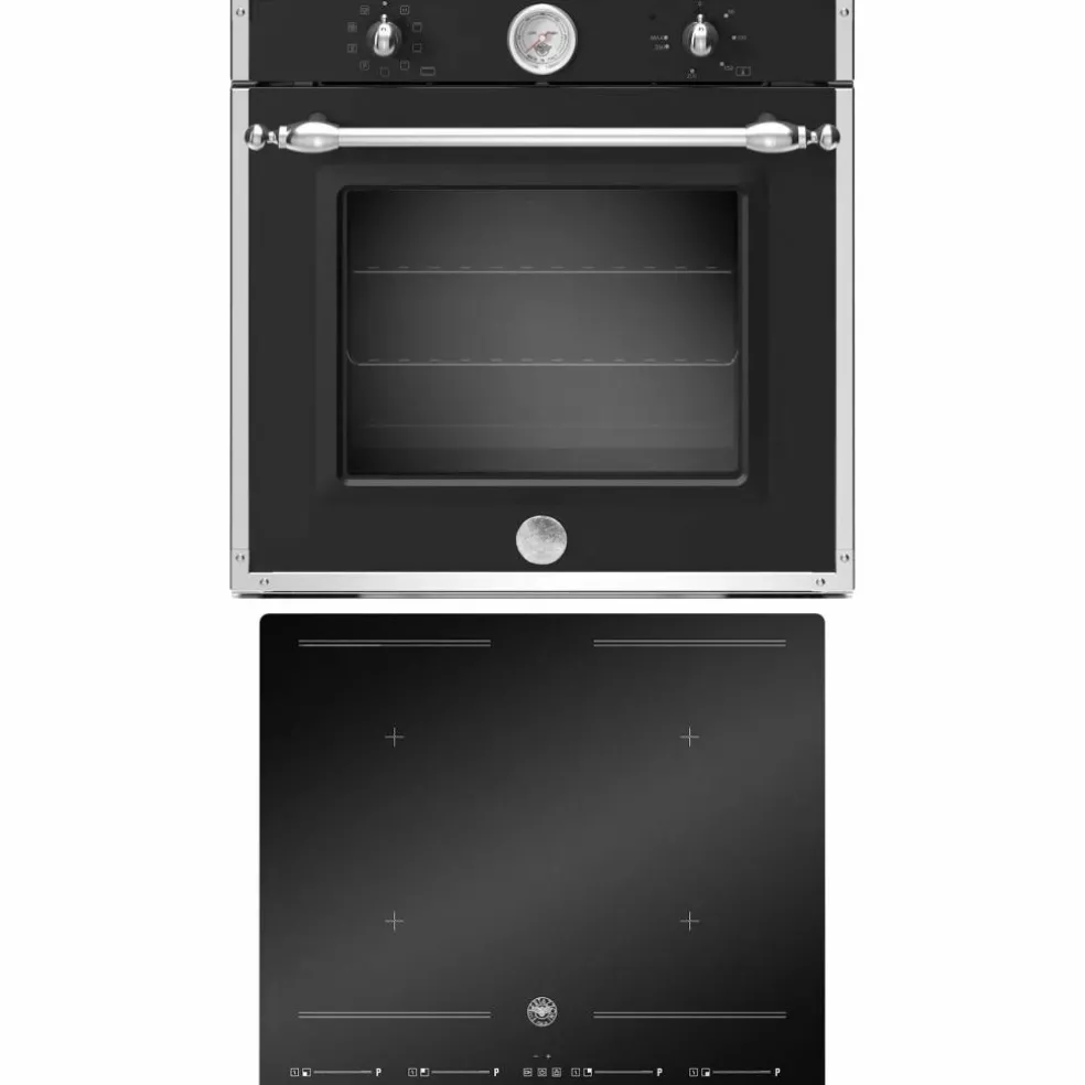Heritage inbyggnadsugn och induktionshäll 60 cm, svart