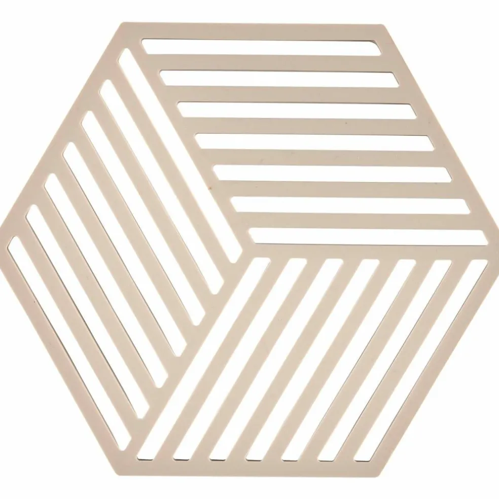 Hexagon grytunderlägg, terracotta