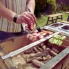 Hibachi grillspettset till Little Grill