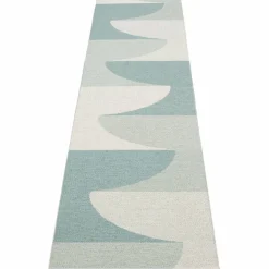 Hill matta 70 × 270 cm, army/mint/grey