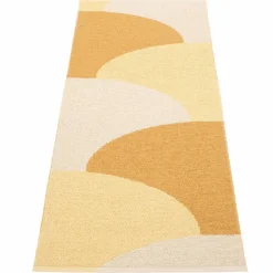 Hill matta 70 × 180 cm, ochre/yellow/cream