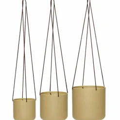 Hängande blomkruka 3 st, beige