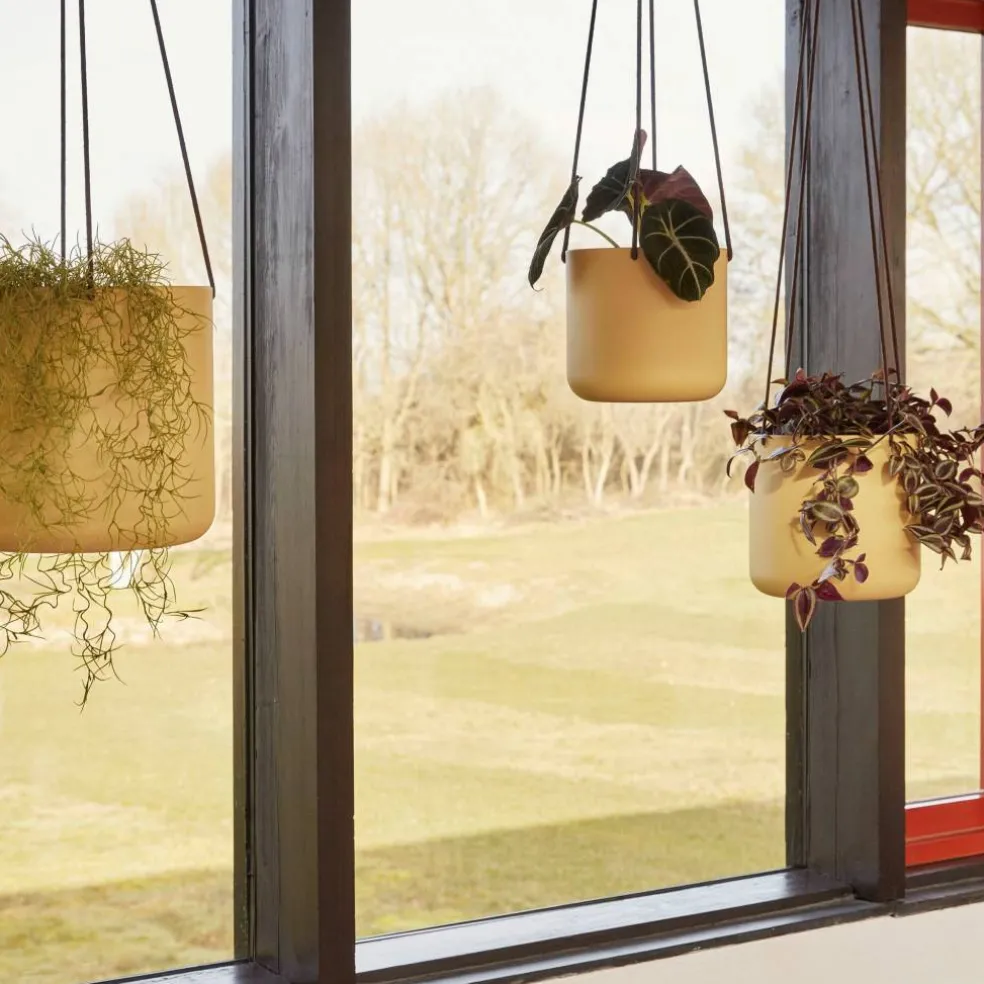 Hängande blomkruka 3 st, beige