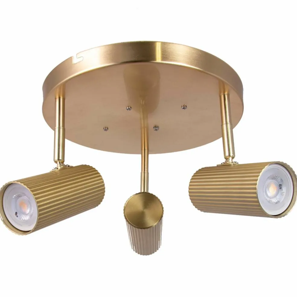 Hubble 3 plafond, borstad mässing